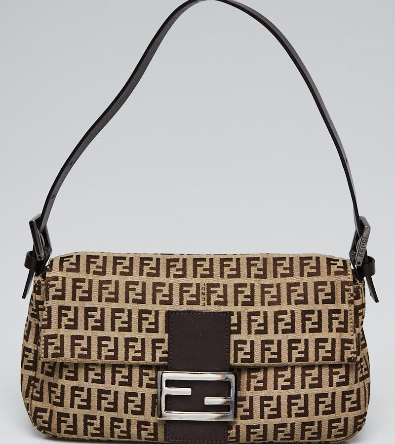 FENDI Zucchino Baguette Bag | Studio Nafay