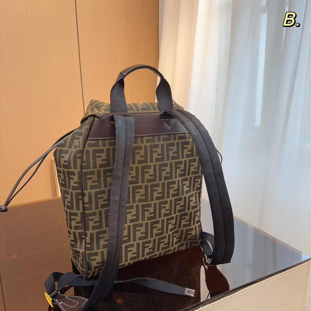 Fendi Canvas Backpack Bag