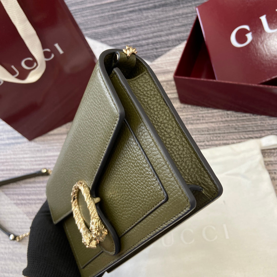 GG Dionysus Chain bag 20cm Green Grained Leather 339610 - Imagen del producto 2