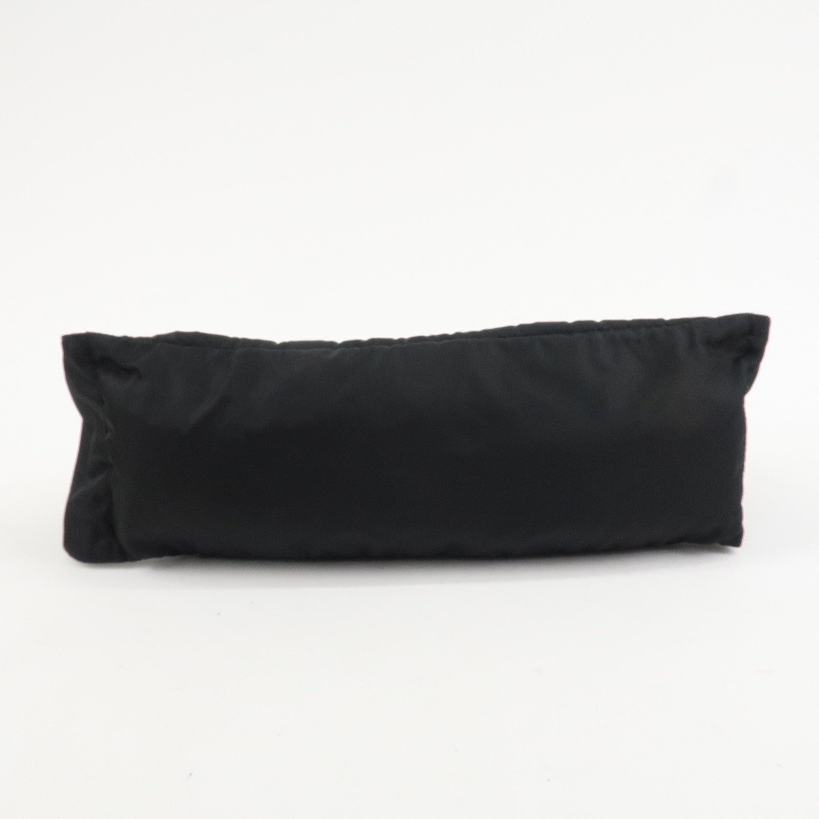 Riñonera Prada de nailon con logo triangular Negro Silver HDW