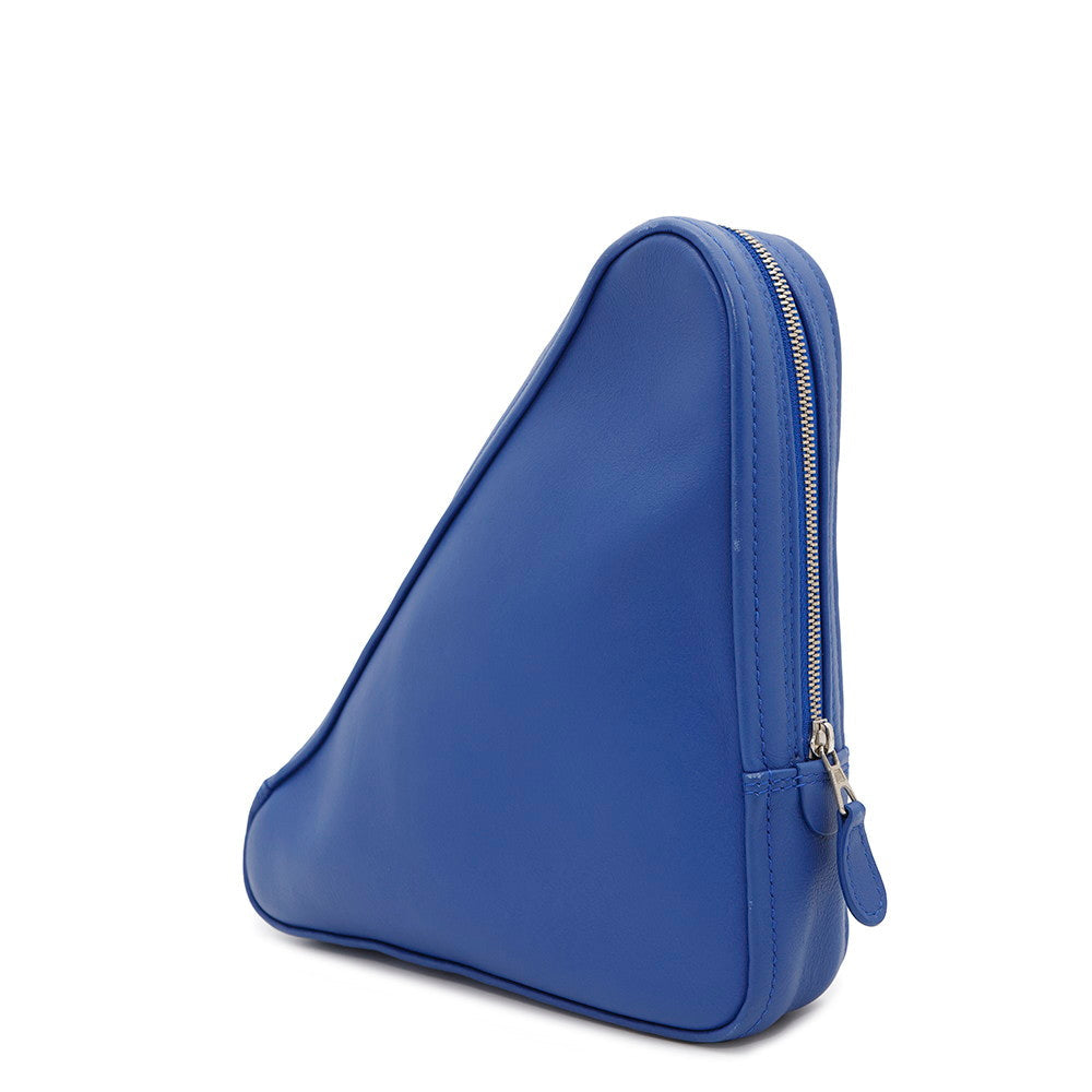 Balenciaga Triangle Bolso clutch Blue476976 Cuero