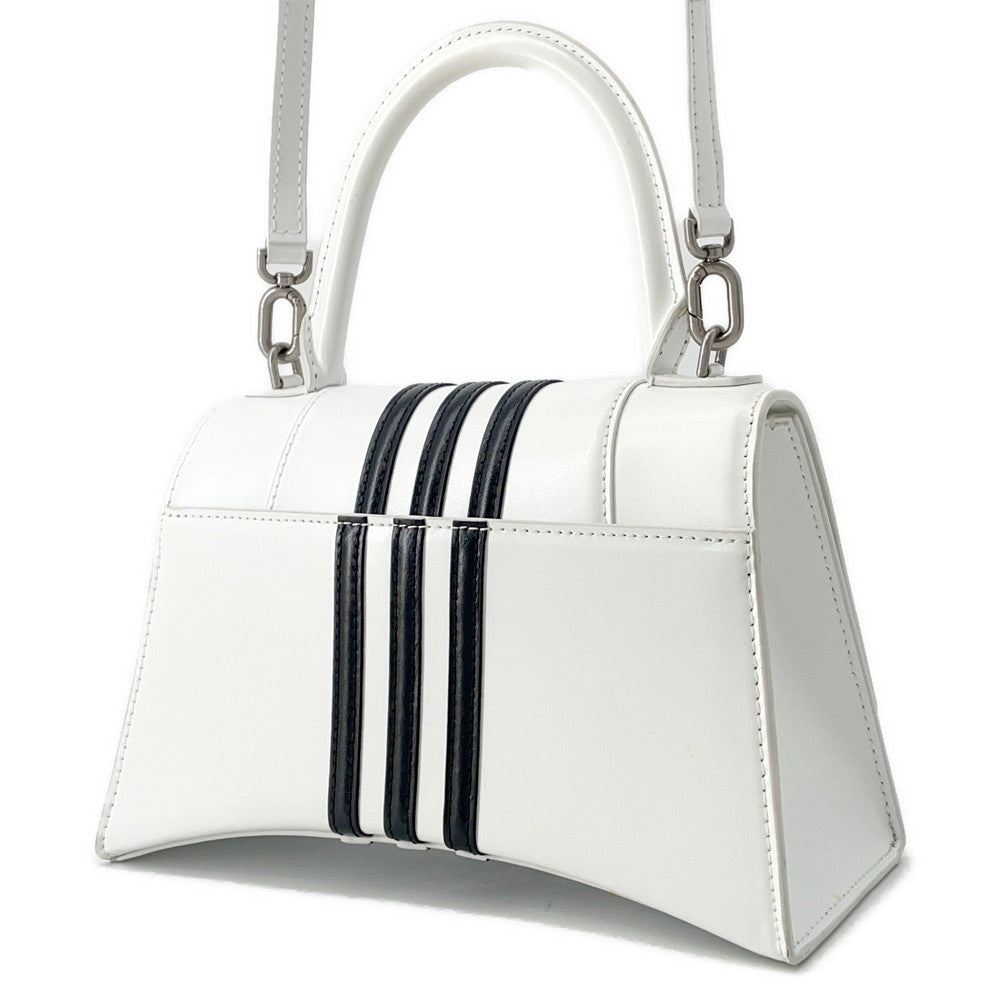 Balenciaga Adidas Collaboration Hourglass White593546 de cuero Size S