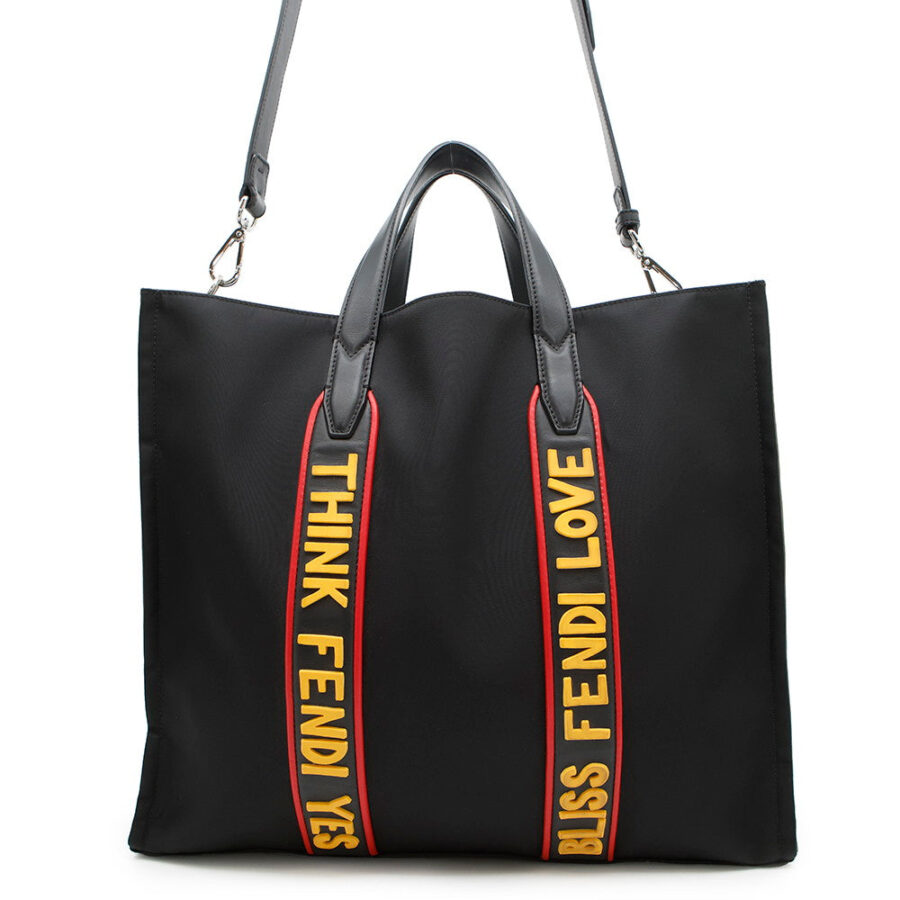 Fendi handbag black – front view