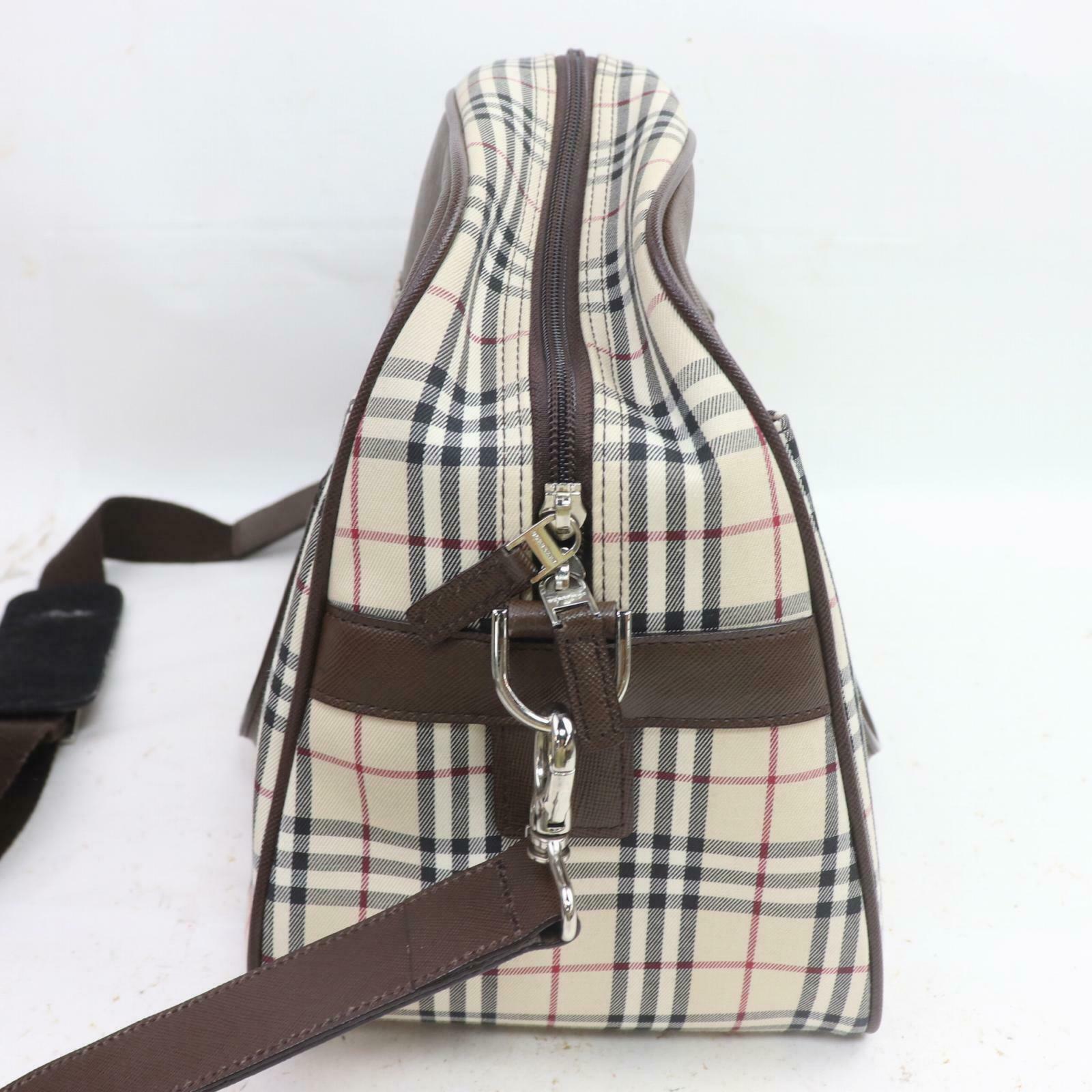 Burberry Bolso de mano Marrón claro Nailon (SHC7-10103)
