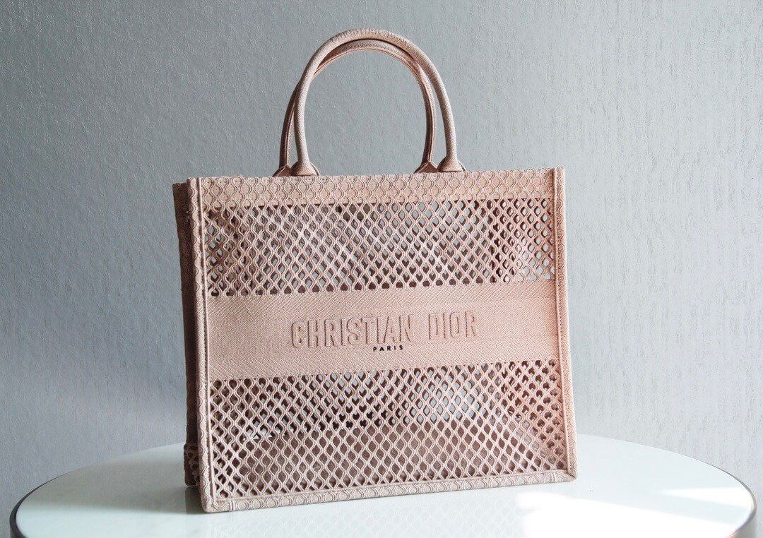 Book Tote big Talla 36.5cm 41.5cm Oblique Embroidery nude