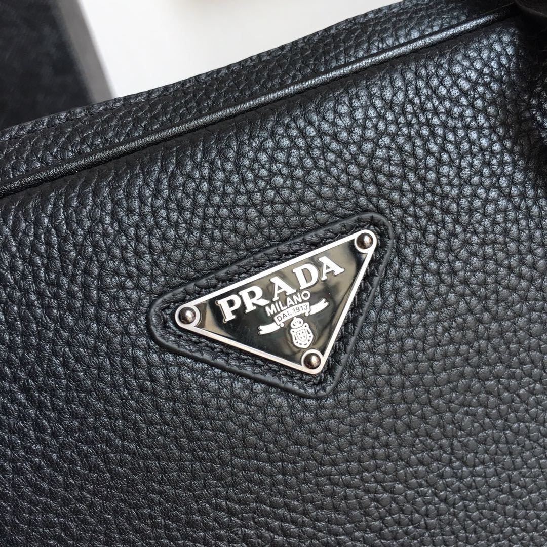 WORK BAG 36 IN Negro Grained Piel de becerro
