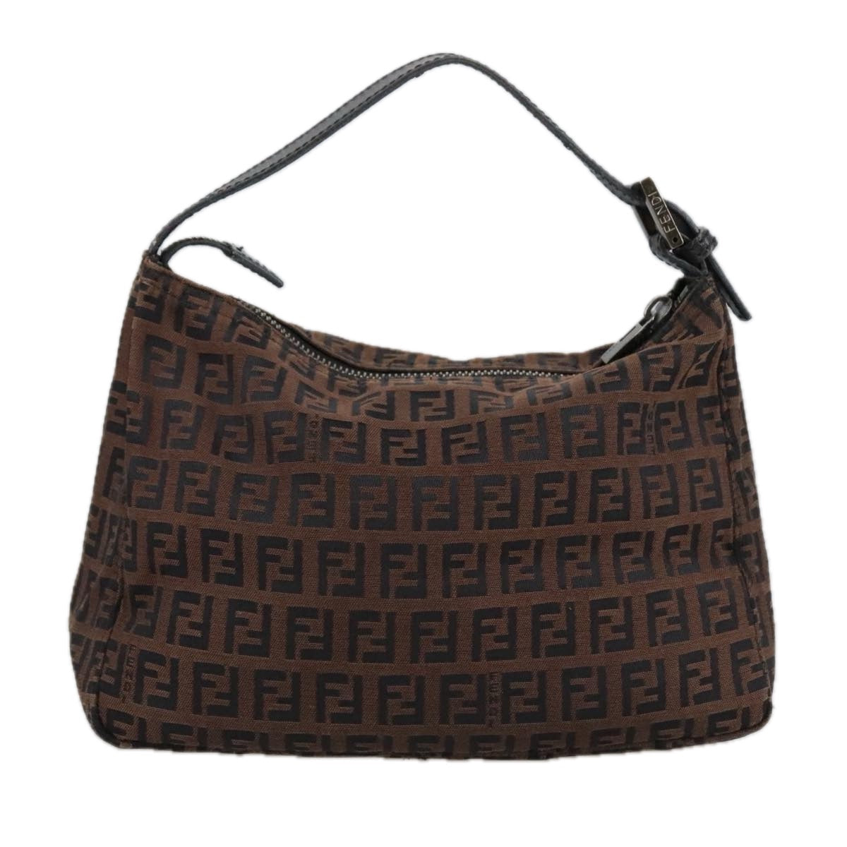 Fendi Zucchino Marrón Canvas Bolso de fiesta Cesta ()