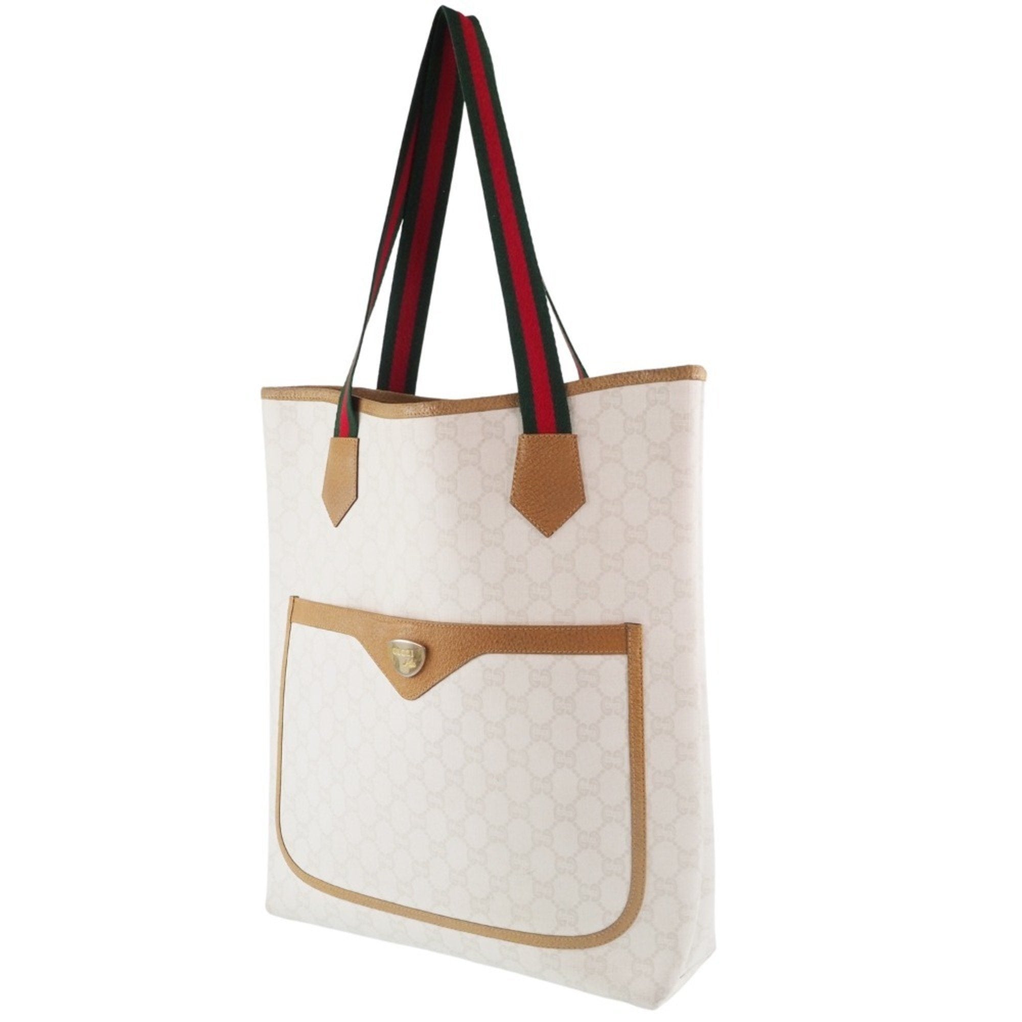 Gucci Old Sherry Line GG Plus Blanco Ladies Bolso tote