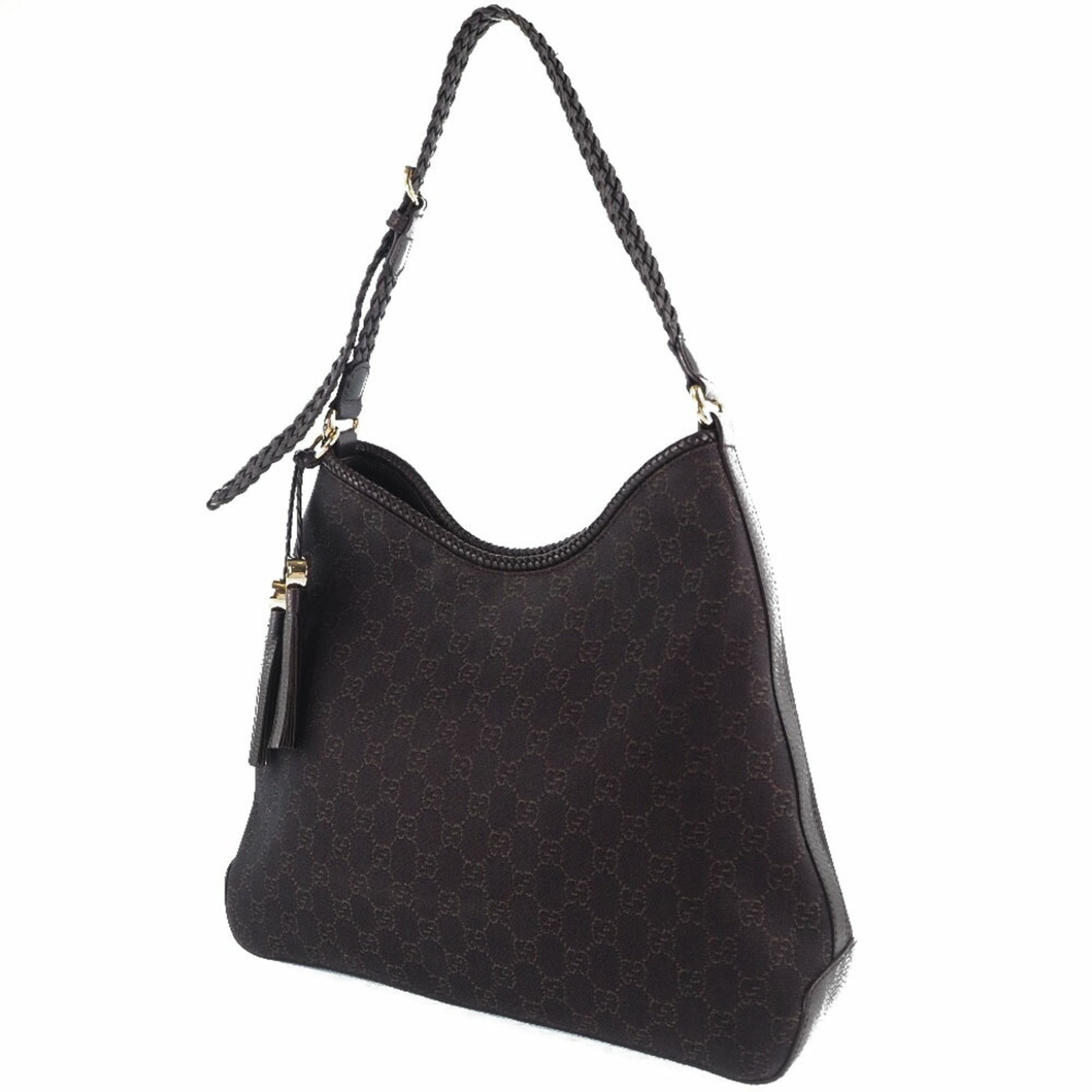 Gucci One Shoulder Tassel 336659 GG Canvas Brown Women's Bag - Imagen del producto 2