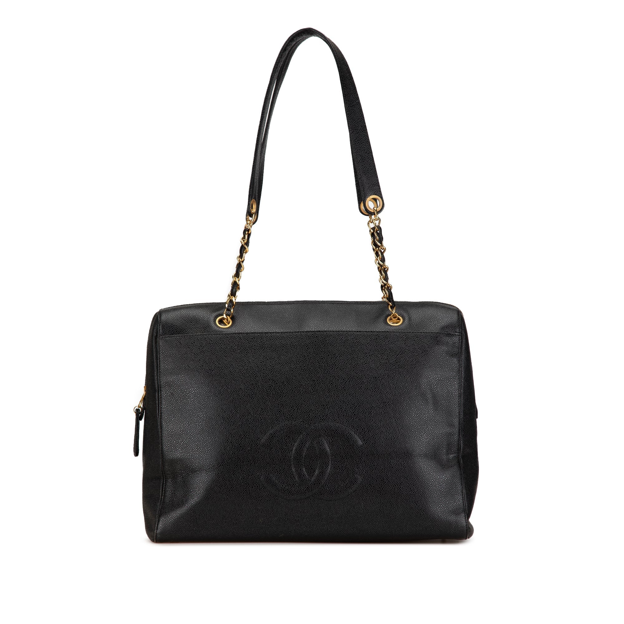 Bolso de hombro Chanel Caviar CC Negro