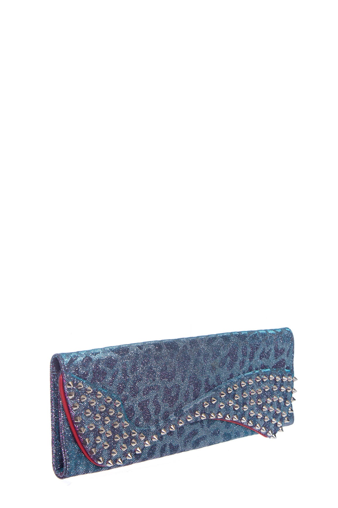 Christian Louboutin Morado Sparkle Cheetah Bolso de fiesta
