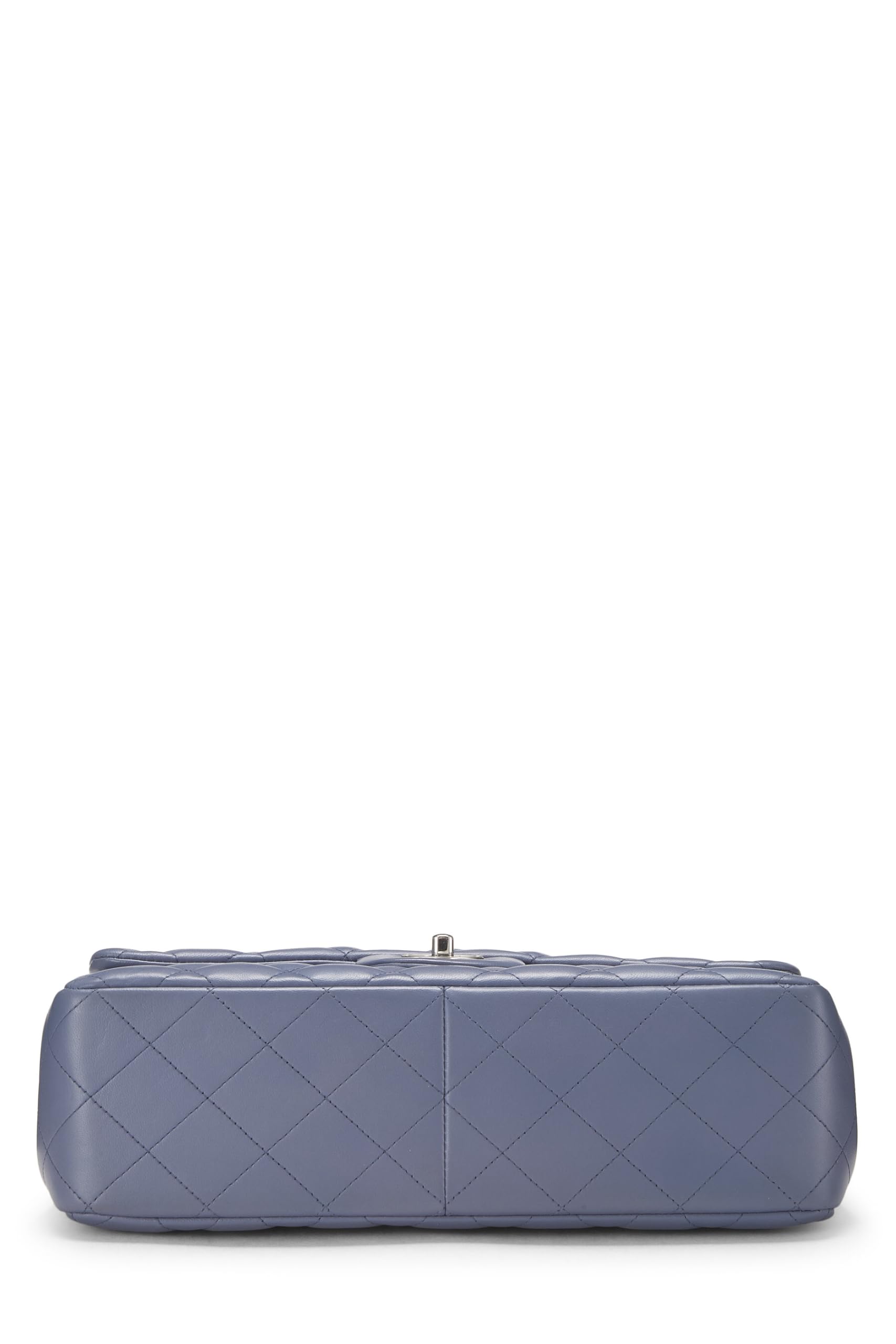 Chl, Morado Quilted Lambskin New Classic Double Flap Jumbo, Morado