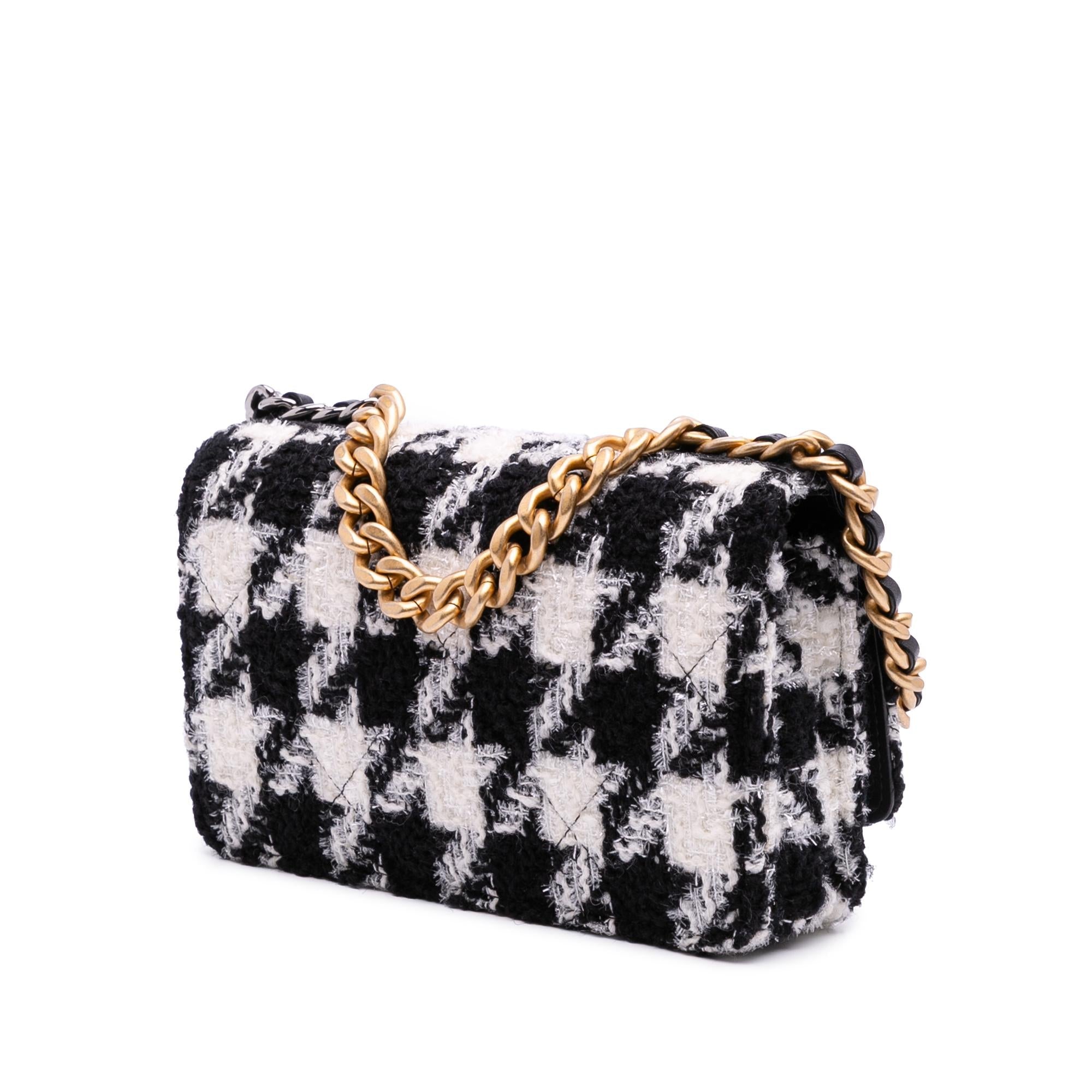 Chanel Houndstooth Tweed 19 Wallet On Chain - Imagen del producto 2