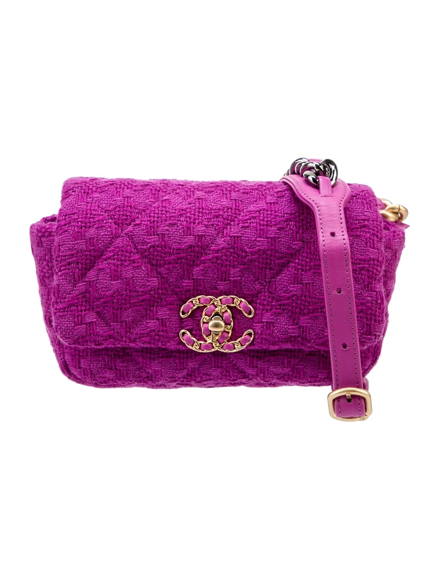 CHANEL 19 QUILTED TWEED BELT BAG - Imagen del producto 2