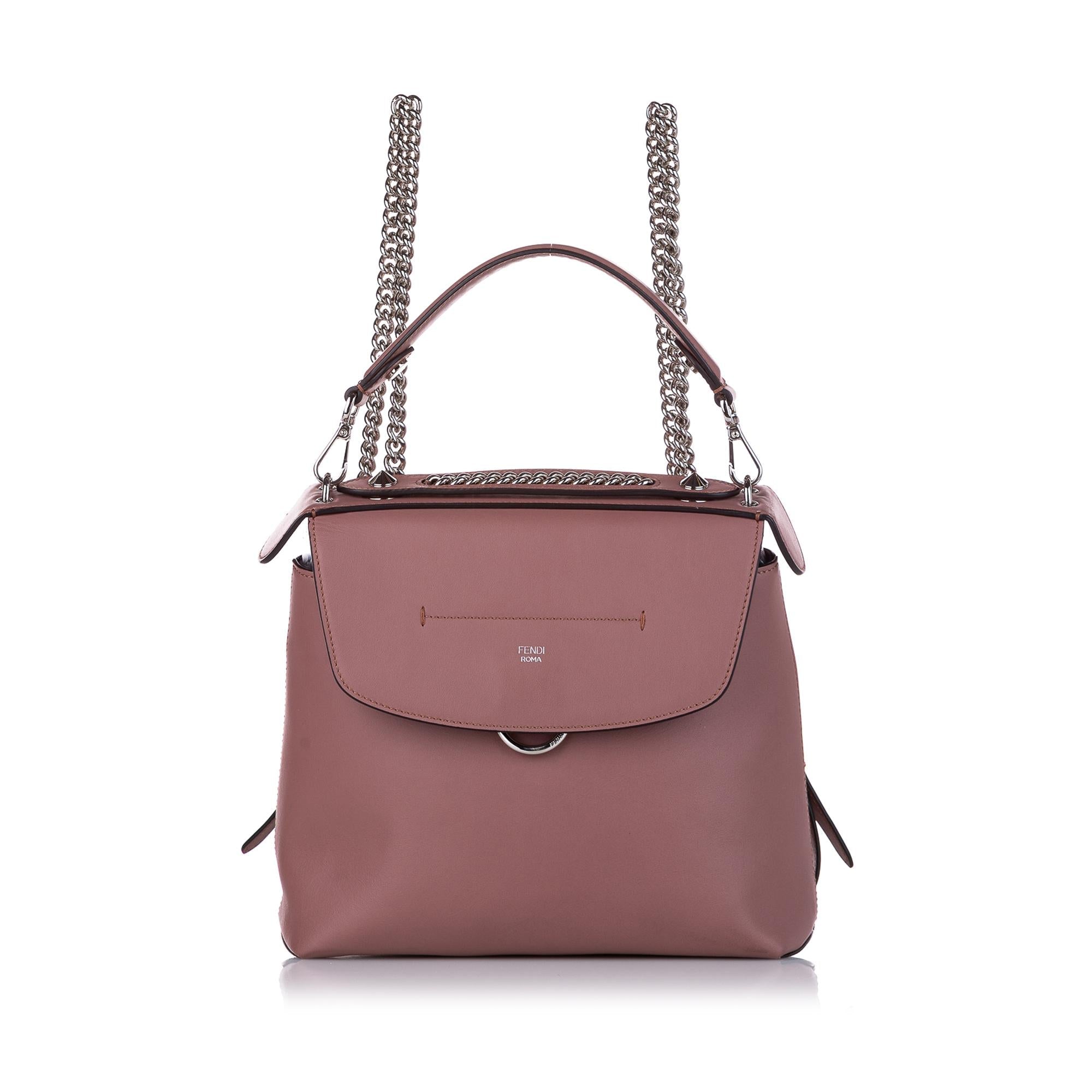 Fendi Back To School Mochila de Cuero