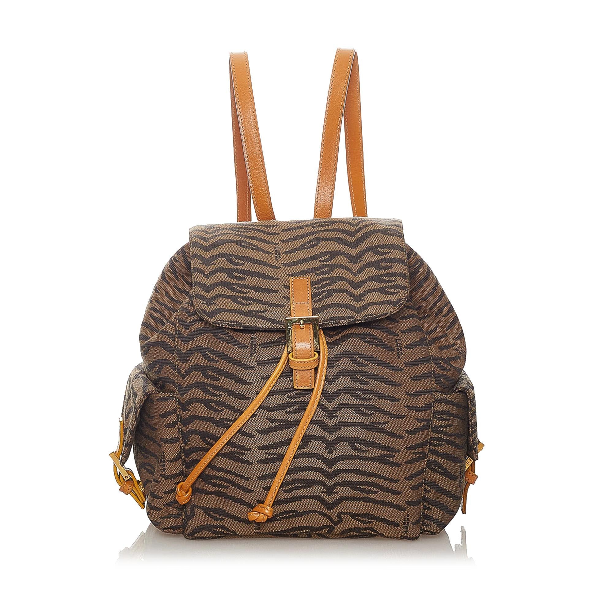 Mochila de lona Fendi