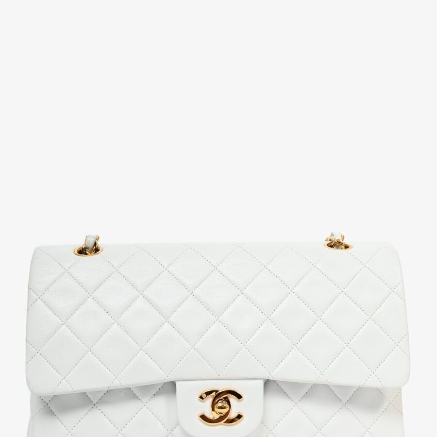 Chanel handbag white – front view