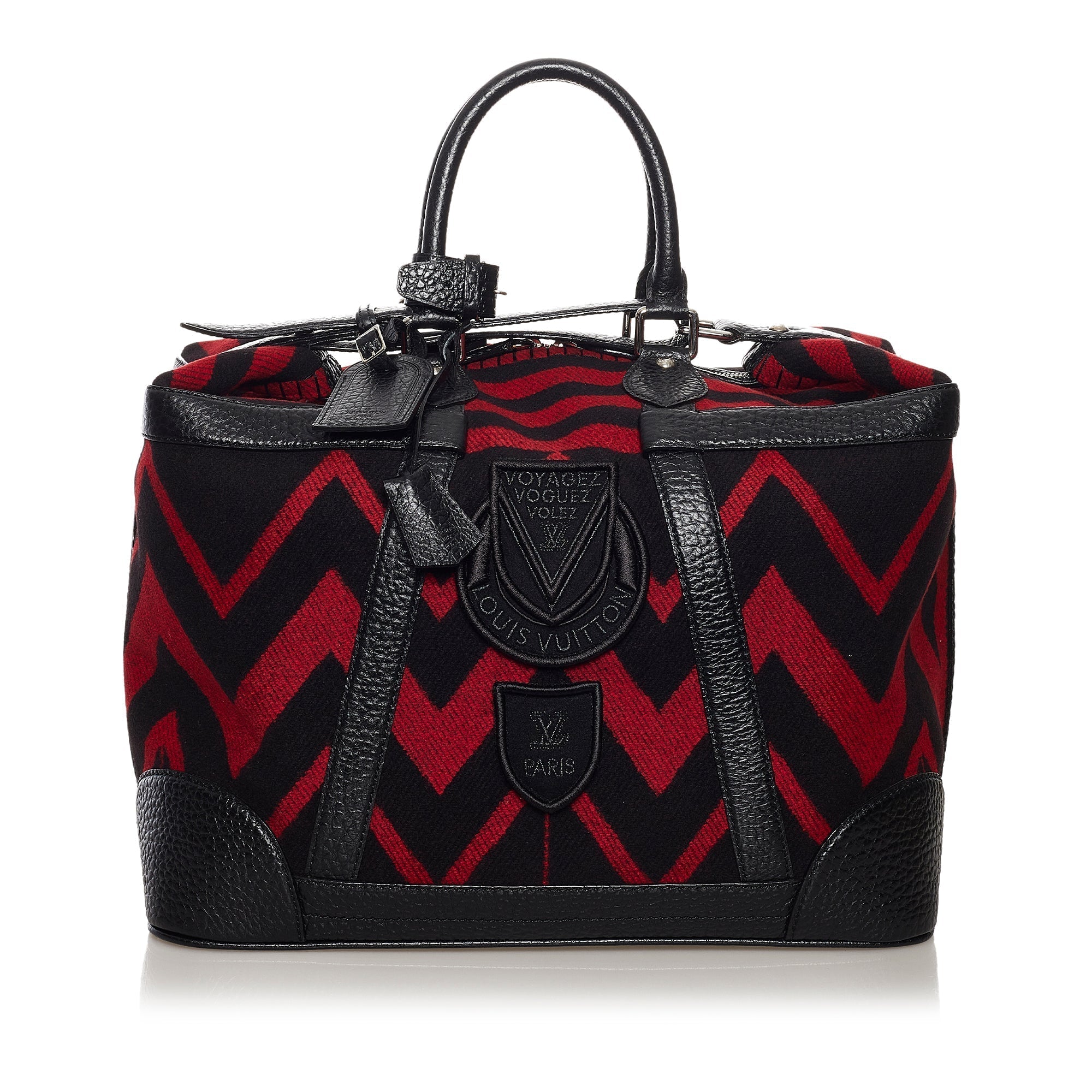 Red Louis Vuitton Grimaud Vail Blanket Travel Bolso de viaje