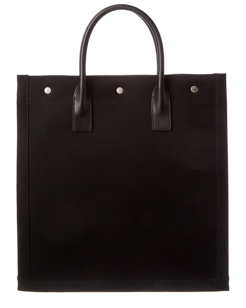 Saint Laurent Rive Gauche N/S Canvas & Leather Tote - Imagen del producto 2