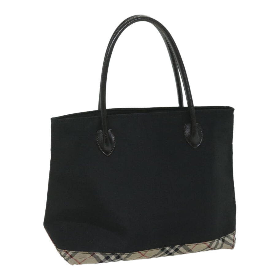 BURBERRY Blue Label Tote Bag Nylon Black Auth bs10845 | Studio Nafay