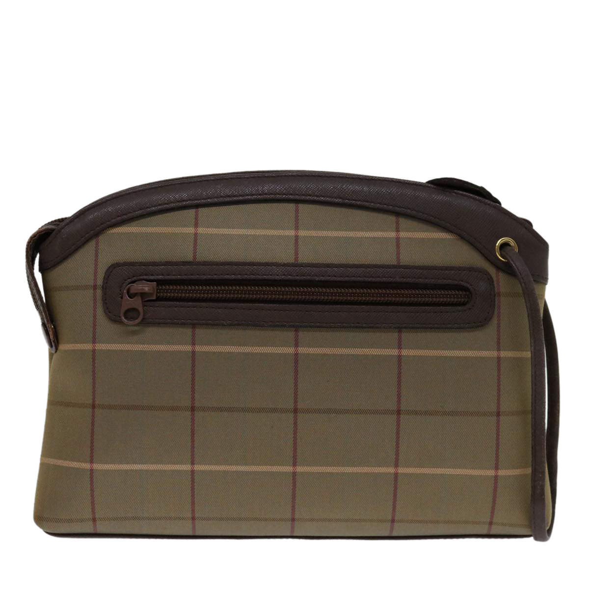 BURBERRYSs Nova Check Bolso de fiesta Bag Canvas Beige Auth bs12794