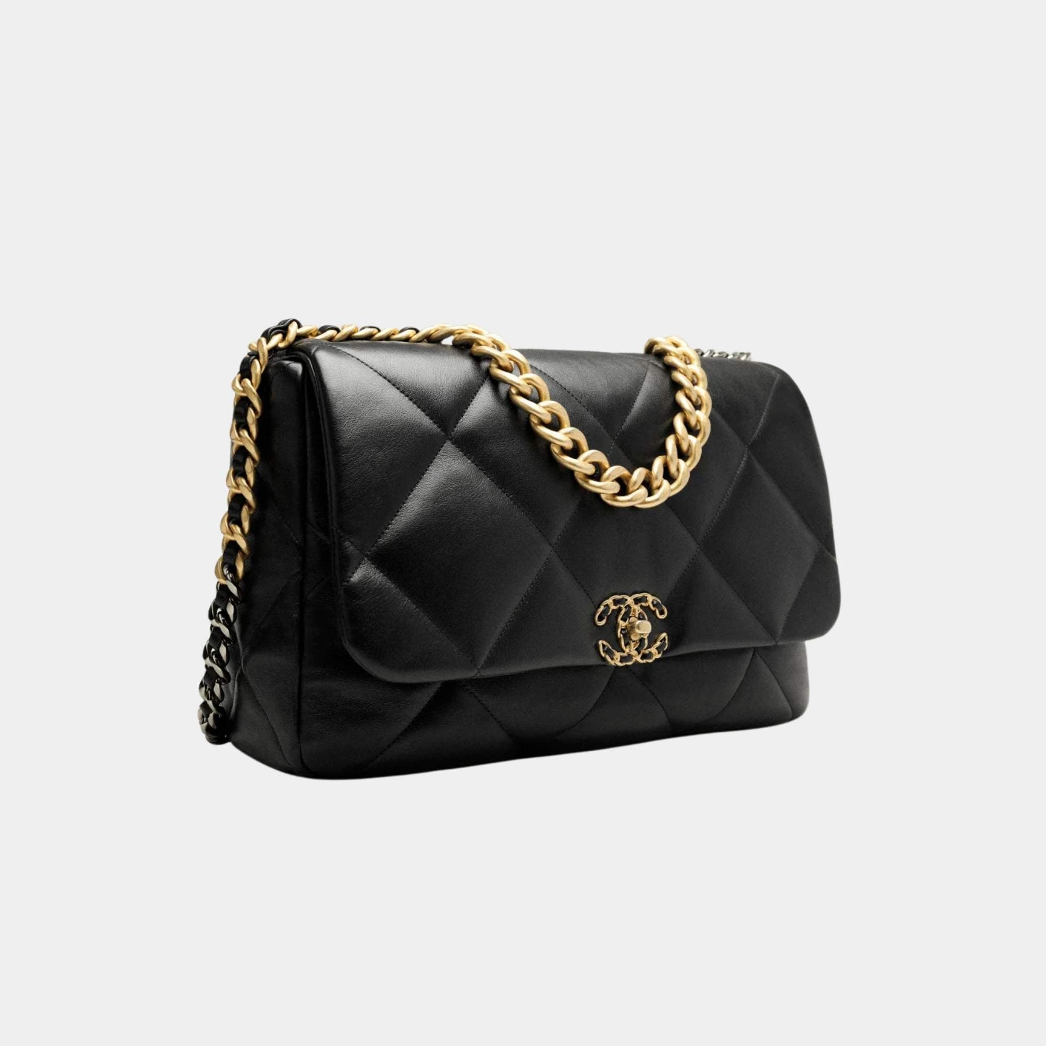 CHANEL 19 Maxi Bolso Shiny Lambskin