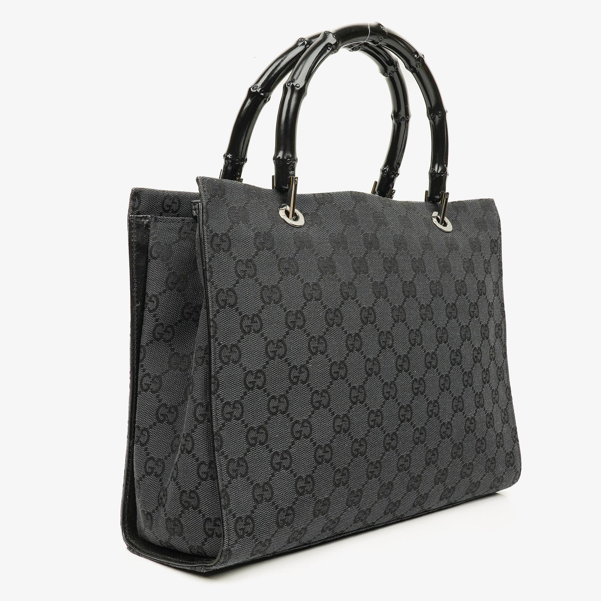 Gucci GG Lona Bamboo Bolso con asa superior Bolso tote