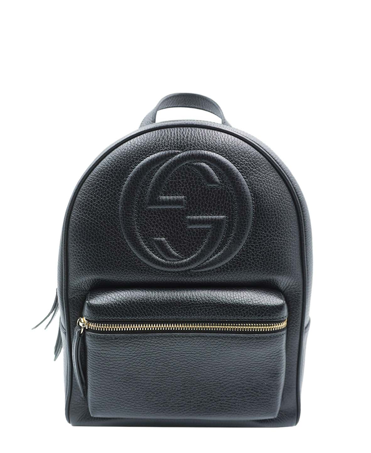 Soho Cadena Backpack Cuero Negro
