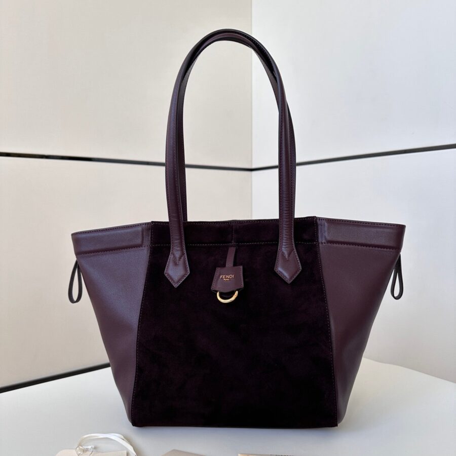 ORIGAMI MEDIUM 27 IN WINE RED LAMBSKIN AND SUEDE | Studio Nafay