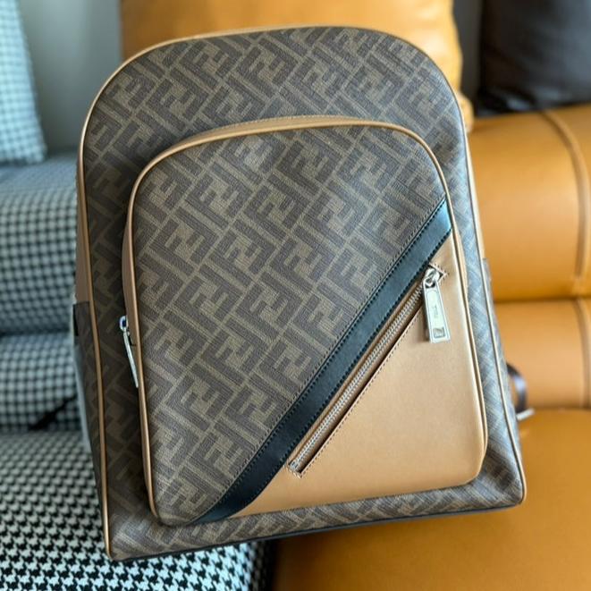 Fendi Backpack brown bag – front view