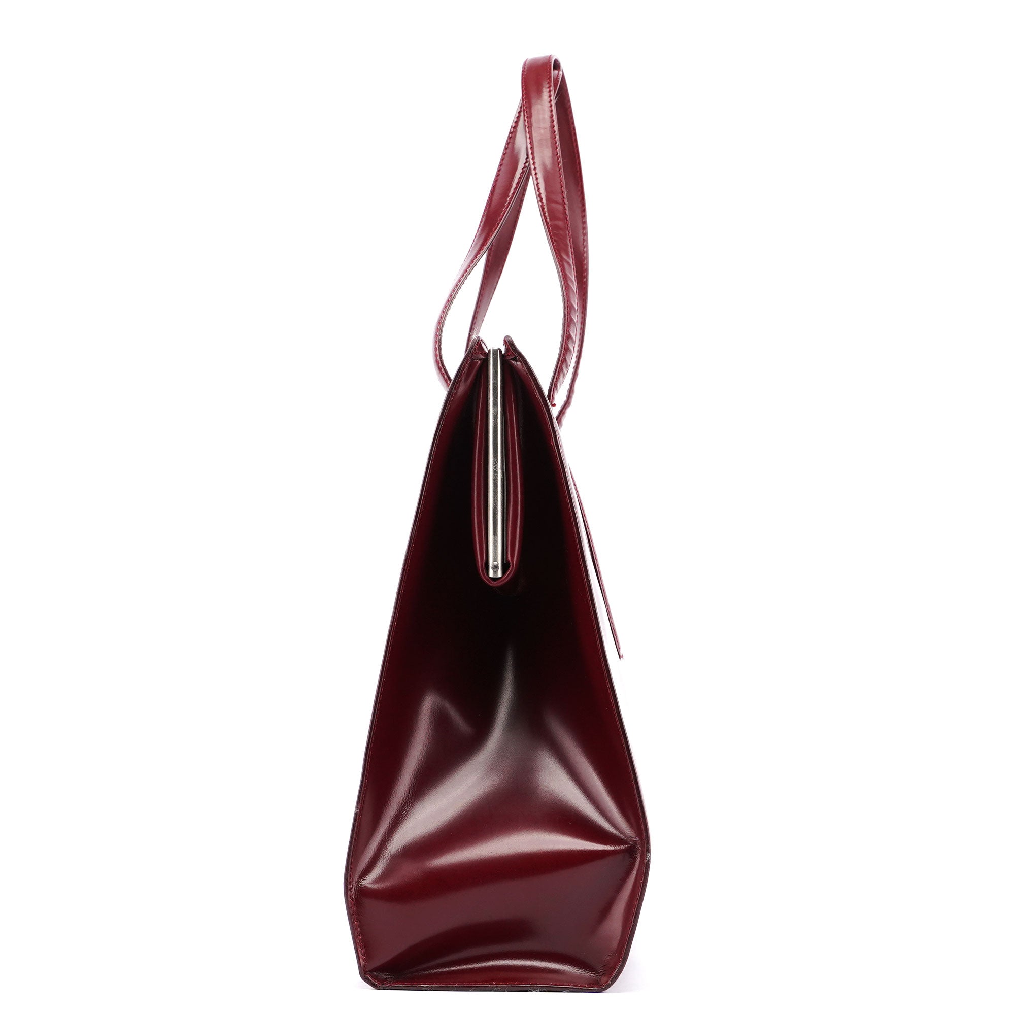 Bolso tote clutch Spazzolato burdeos