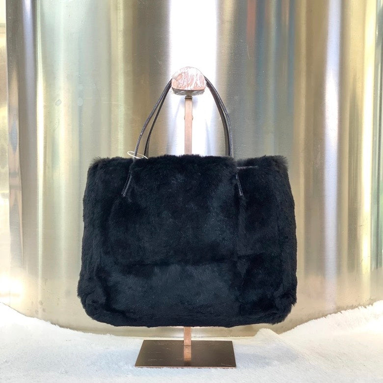 Fendi F Tote 3446 de Pelo Negro - Elegante Bolso tote